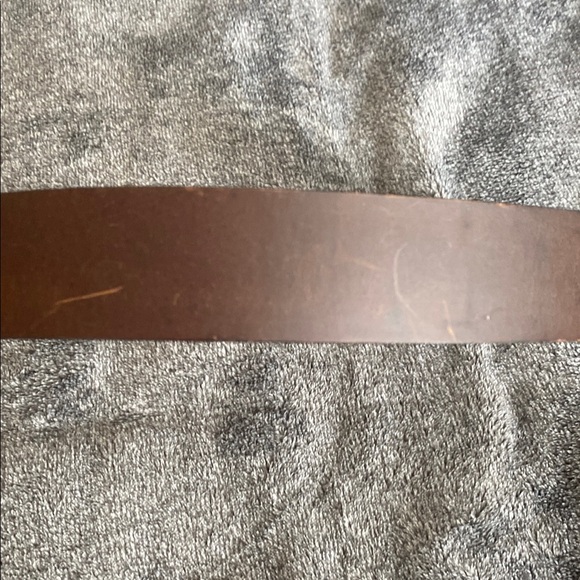 Remington Brown Leather Belts with Metal Buckles 38 - Picture 5 of 7